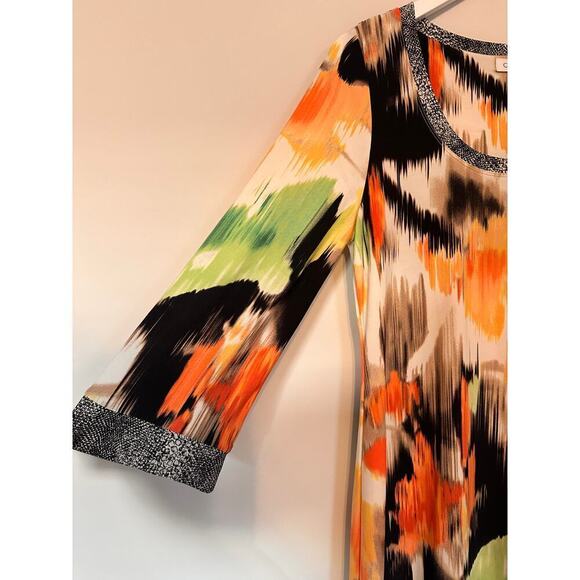 Calvin Klein Medium Floral Stretchy Workwear Print Dress Casual Vacation Spring - Picture 5 of 10